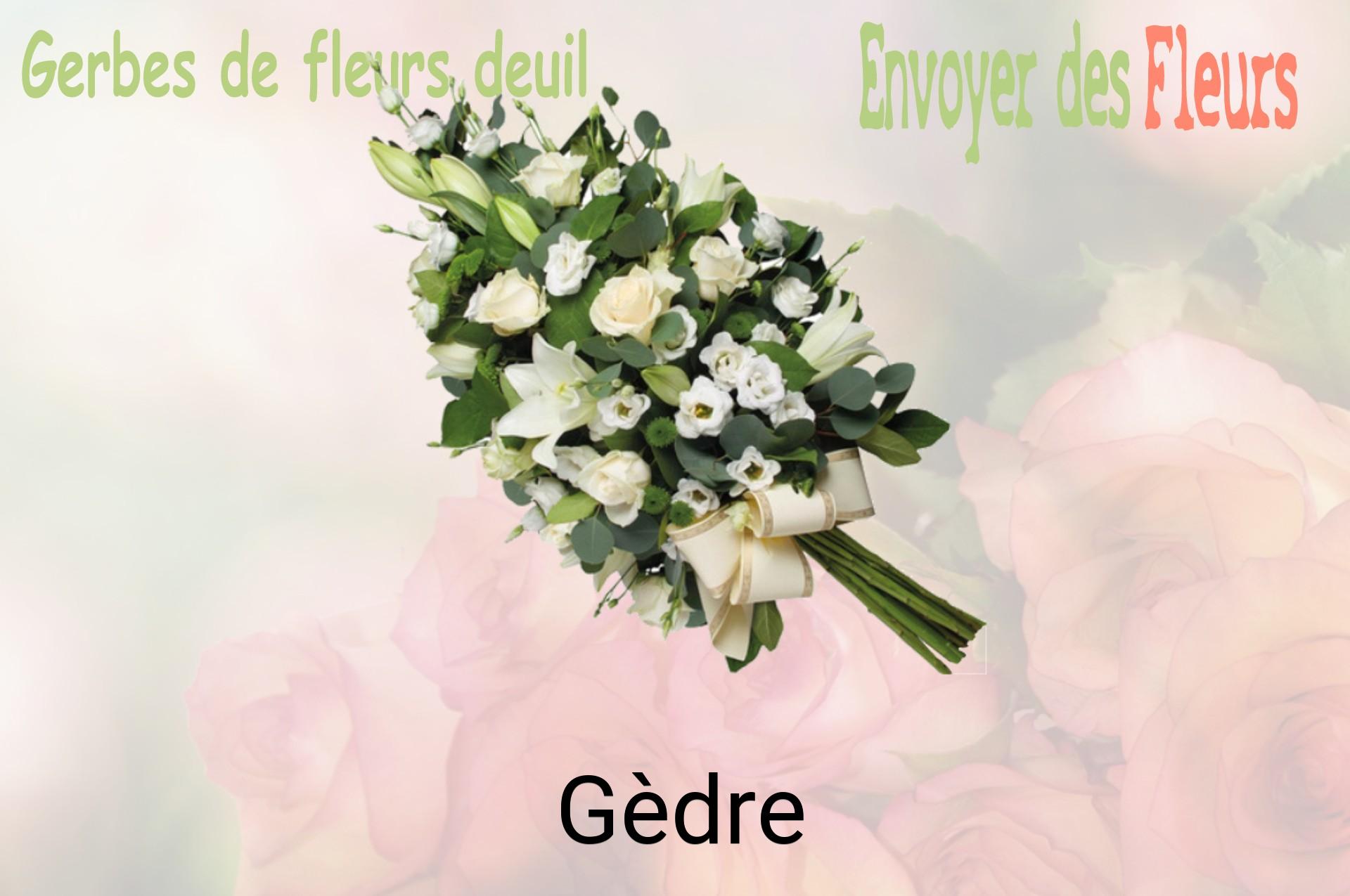 Gerbe de fleurs de deuil livrée à Gèdre